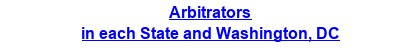 Arbitrators in each State and Washington, DC